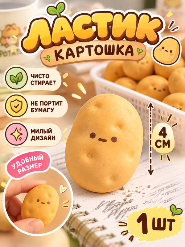 Ластик Картошка