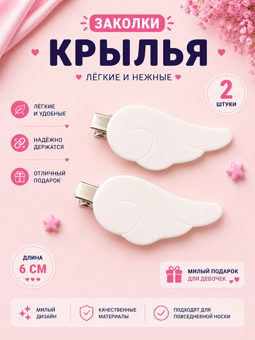 Заколки Крылья 2 шт.