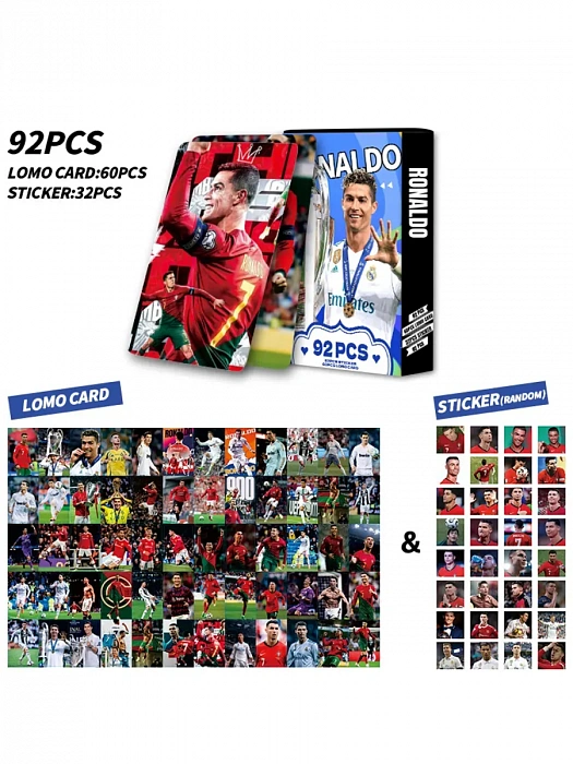 Ломо-карты Ronaldo 60карт+32 наклейки